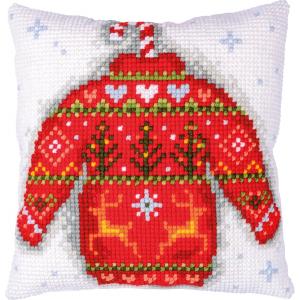 Christmas Jumper   Chunky Cross Stitch Cushion Front Kit