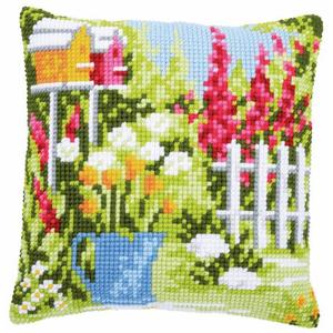 In My Garden ~  Chunky Cross Stitch Cushion Front Kit