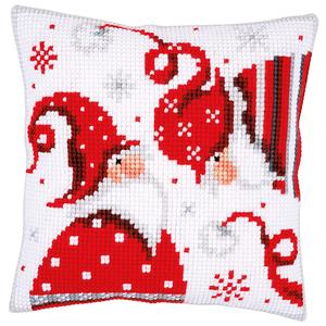 Christmas Gnomes ~ Chunky Cross Stitch Cushion Front Kit